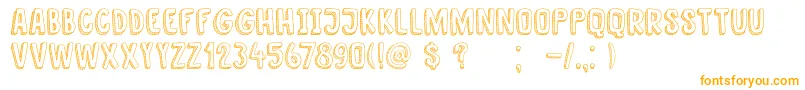 DkNanuk Font – Orange Fonts on White Background