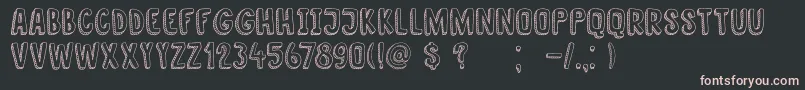 DkNanuk Font – Pink Fonts on Black Background