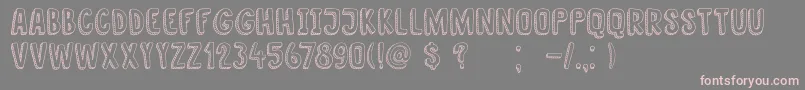DkNanuk Font – Pink Fonts on Gray Background