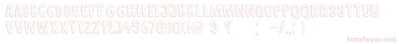 DkNanuk Font – Pink Fonts on White Background