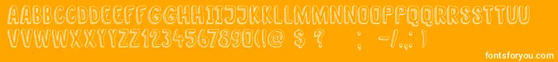 More about DkNanuk Font DkNanuk Font – White Fonts on Orange Background