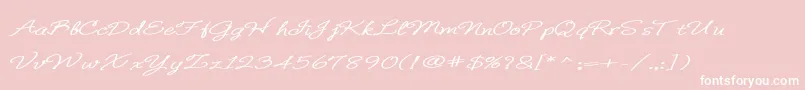 BDeBonita Font – White Fonts on Pink Background