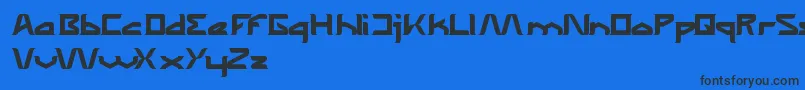 TheWizardOfOneClick Font – Black Fonts on Blue Background
