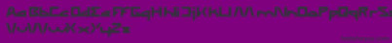 TheWizardOfOneClick Font – Black Fonts on Purple Background