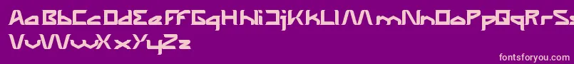 TheWizardOfOneClick Font – Pink Fonts on Purple Background