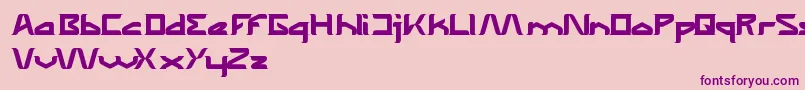 TheWizardOfOneClick Font – Purple Fonts on Pink Background