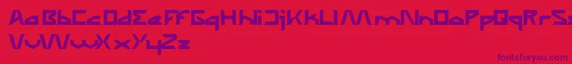 TheWizardOfOneClick Font – Purple Fonts on Red Background