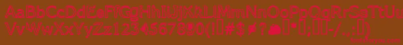 FifteenStories Font – Red Fonts on Brown Background