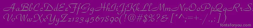 TorhokItalic.001.001 Font – Gray Fonts on Purple Background