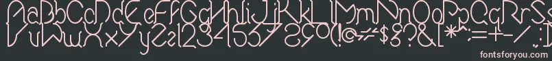 Weitere Informationen zur El-Schriftart El-Schriftart – Rosa Schriften auf schwarzem Hintergrund
