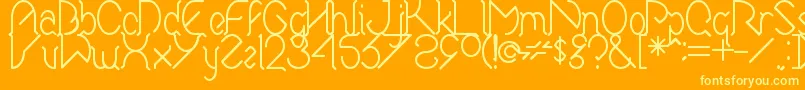 Lisätietoja El-fontista El-fontti – keltaiset fontit oranssilla taustalla