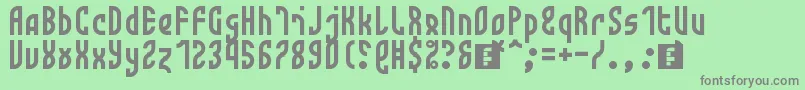 Monotwist Font – Gray Fonts on Green Background