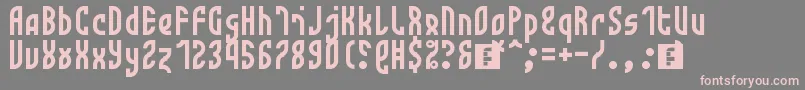 Monotwist Font – Pink Fonts on Gray Background