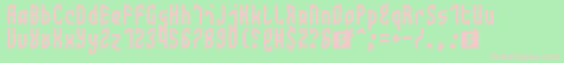 フォントMonotwist – 緑の背景にピンクのフォント