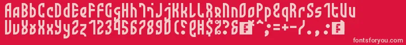 Monotwist Font – Pink Fonts on Red Background