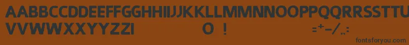Smuckers Font – Black Fonts on Brown Background