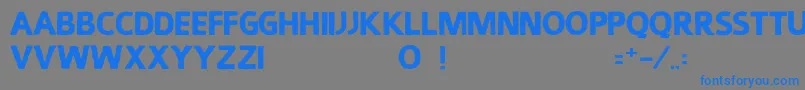 Smuckers Font – Blue Fonts on Gray Background