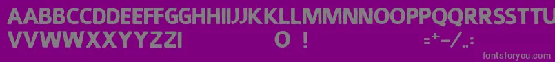 Smuckers Font – Gray Fonts on Purple Background