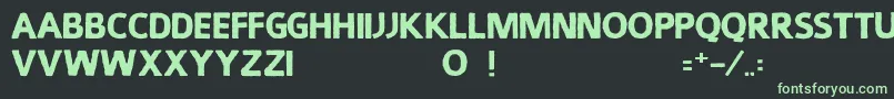 Smuckers Font – Green Fonts on Black Background