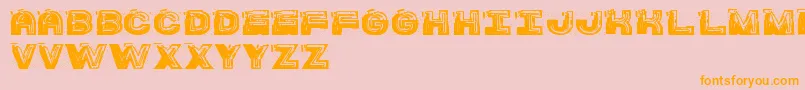 SsBarracudaSt Font – Orange Fonts on Pink Background