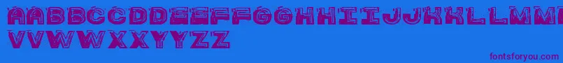 Шрифт SsBarracudaSt – фиолетовые шрифты на синем фоне