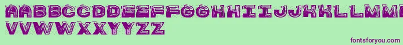 Шрифт SsBarracudaSt – фиолетовые шрифты на зелёном фоне