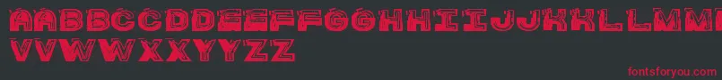 SsBarracudaSt Font – Red Fonts on Black Background