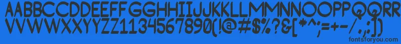 ConsequadStPersonalUse Font – Black Fonts on Blue Background