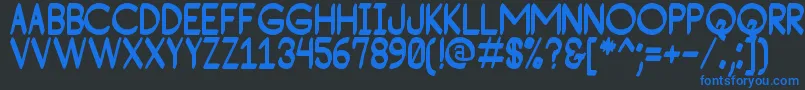 ConsequadStPersonalUse Font – Blue Fonts on Black Background