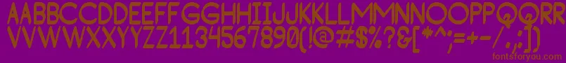ConsequadStPersonalUse Font – Brown Fonts on Purple Background