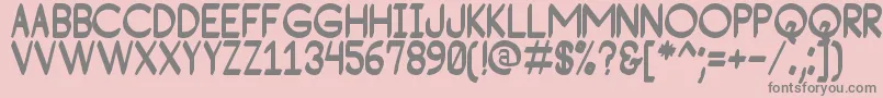 ConsequadStPersonalUse-Schriftart – Graue Schriften auf rosa Hintergrund
