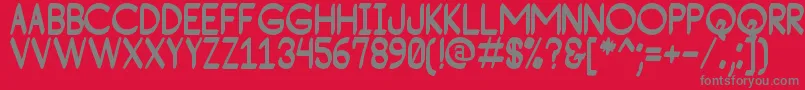 ConsequadStPersonalUse-Schriftart – Graue Schriften auf rotem Hintergrund