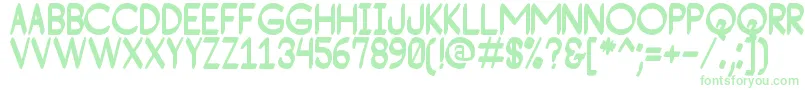 ConsequadStPersonalUse Font – Green Fonts on White Background