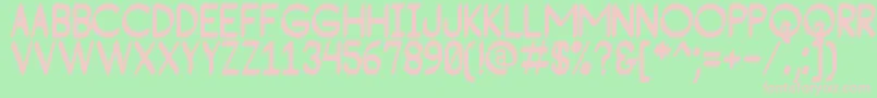 ConsequadStPersonalUse Font – Pink Fonts on Green Background