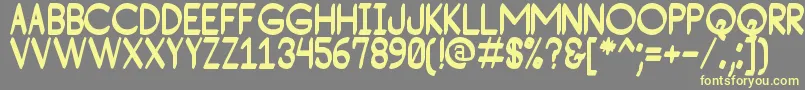 ConsequadStPersonalUse Font – Yellow Fonts on Gray Background