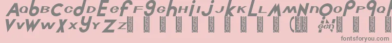 Chlorint-Schriftart – Graue Schriften auf rosa Hintergrund
