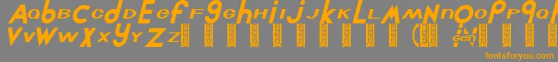 fuente Chlorint – Fuentes Naranjas Sobre Fondo Gris