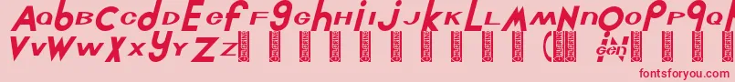 Chlorint Font – Red Fonts on Pink Background