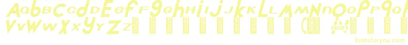 Шрифт Chlorint – жёлтые шрифты