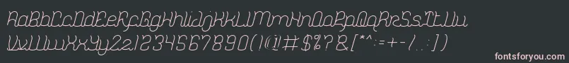 DolphinOceanWave Font – Pink Fonts on Black Background