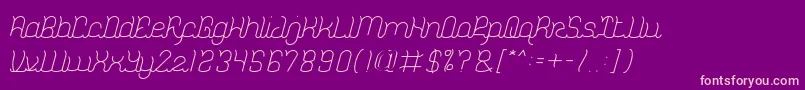 DolphinOceanWave Font – Pink Fonts on Purple Background