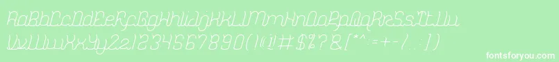 DolphinOceanWave Font – White Fonts on Green Background
