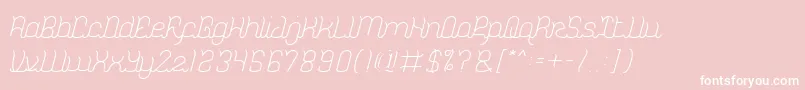 DolphinOceanWave Font – White Fonts on Pink Background