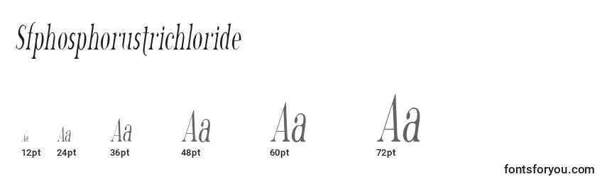 sizes of sfphosphorustrichloride font, sfphosphorustrichloride sizes