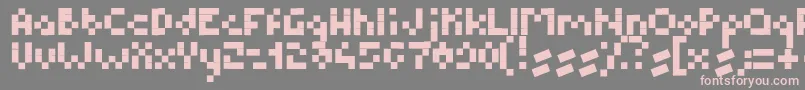 BmPixel Font – Pink Fonts on Gray Background