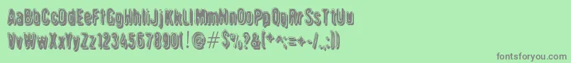 Griswold Font – Gray Fonts on Green Background