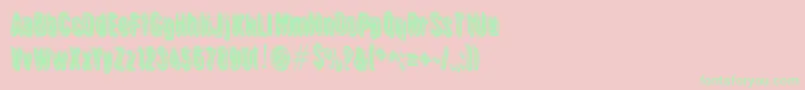 Griswold Font – Green Fonts on Pink Background