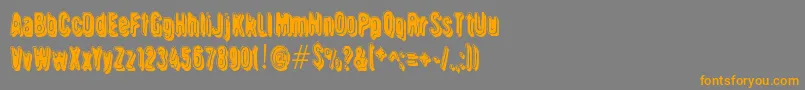 Griswold Font – Orange Fonts on Gray Background