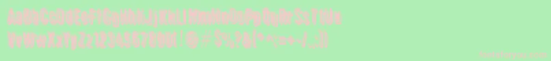 Griswold Font – Pink Fonts on Green Background