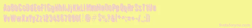 Griswold Font – Pink Fonts on Yellow Background